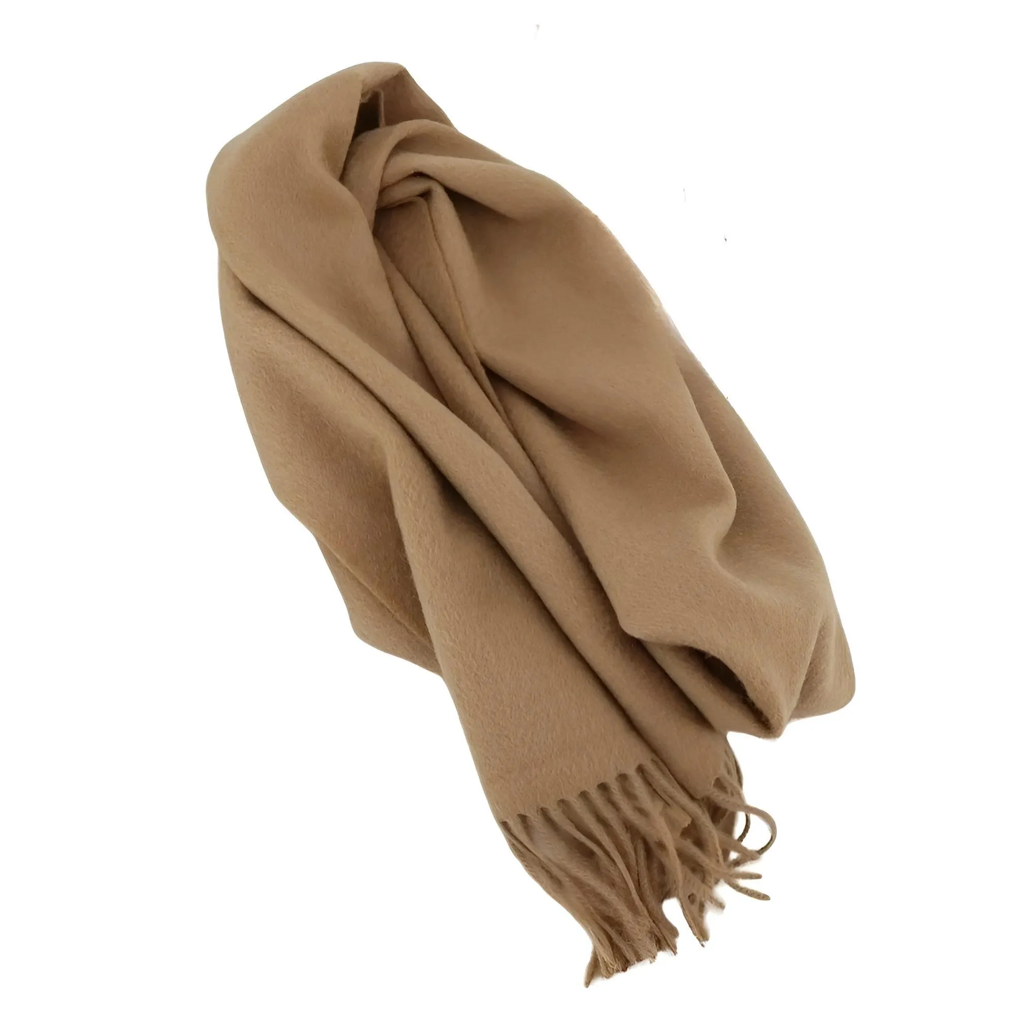 High Quality Men's Wool Scarf 100% Wool Solid Color Tassel Autumn Winter Business Versatile Classic Warm Soft