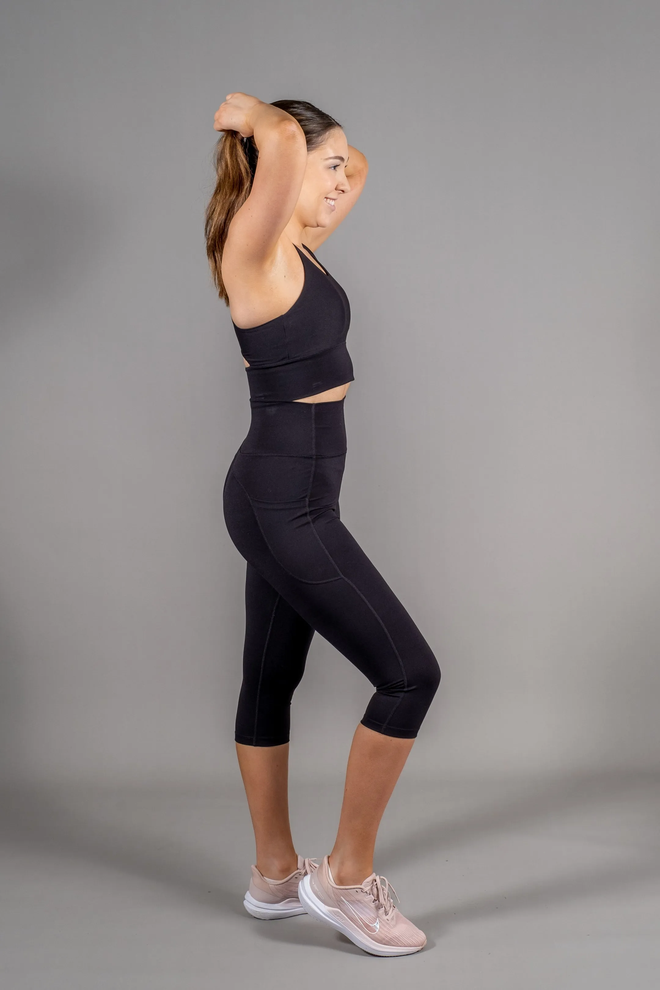 High Waist Base 3/4 - Black