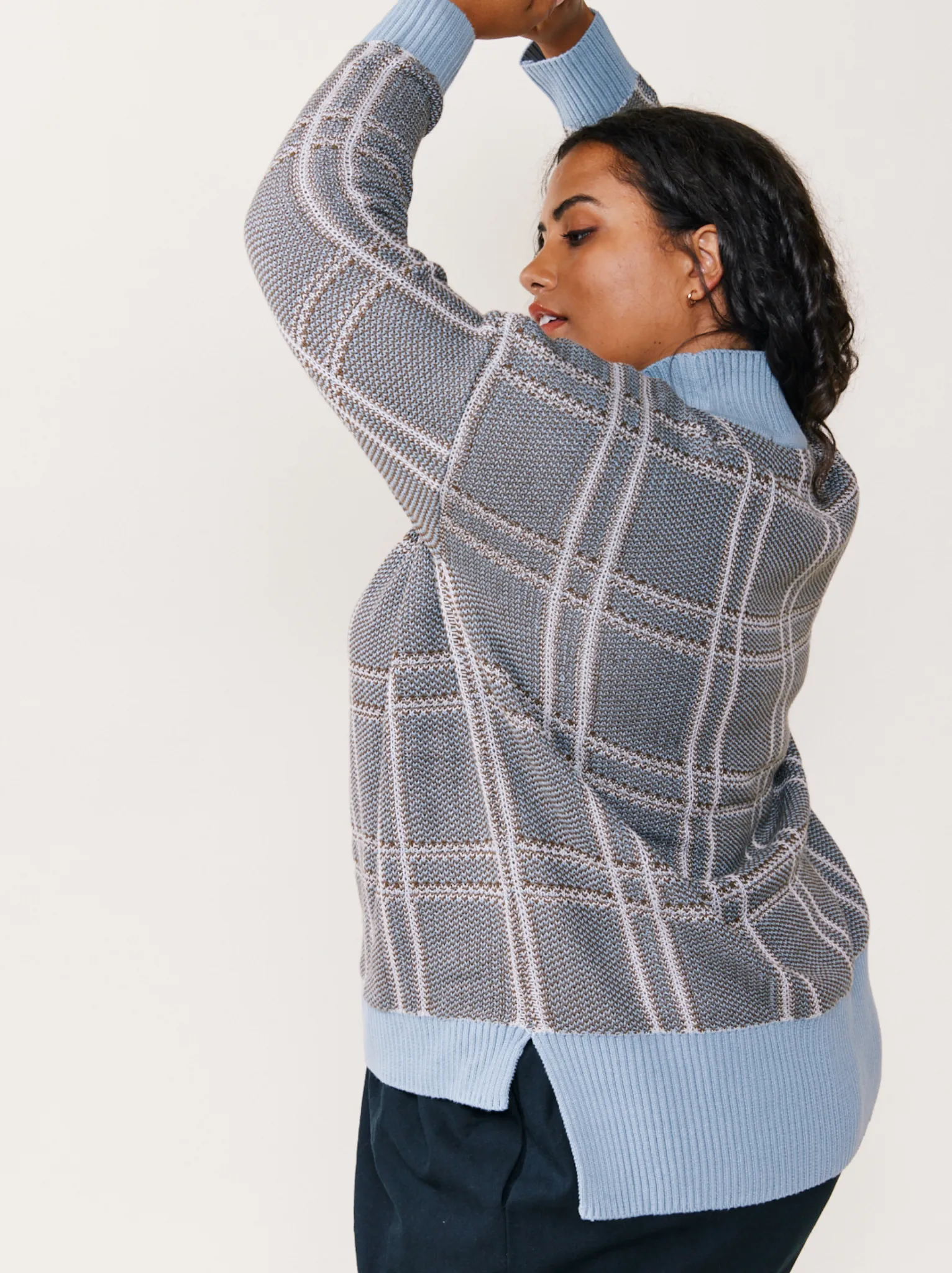 Jana Patterned Turtleneck Sweater