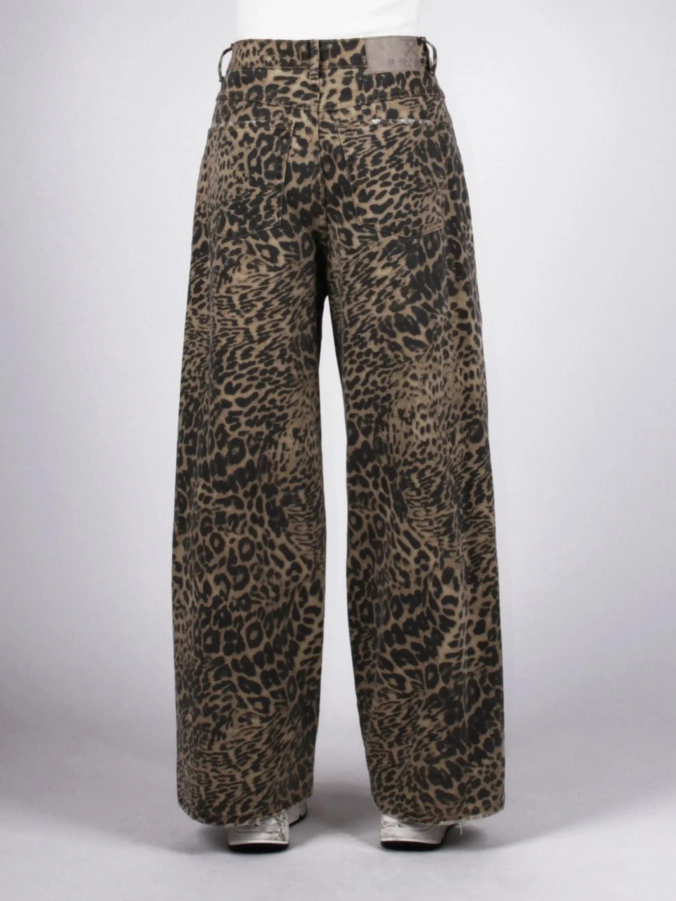 JEANS DRITTO LEOPARD - BERNA