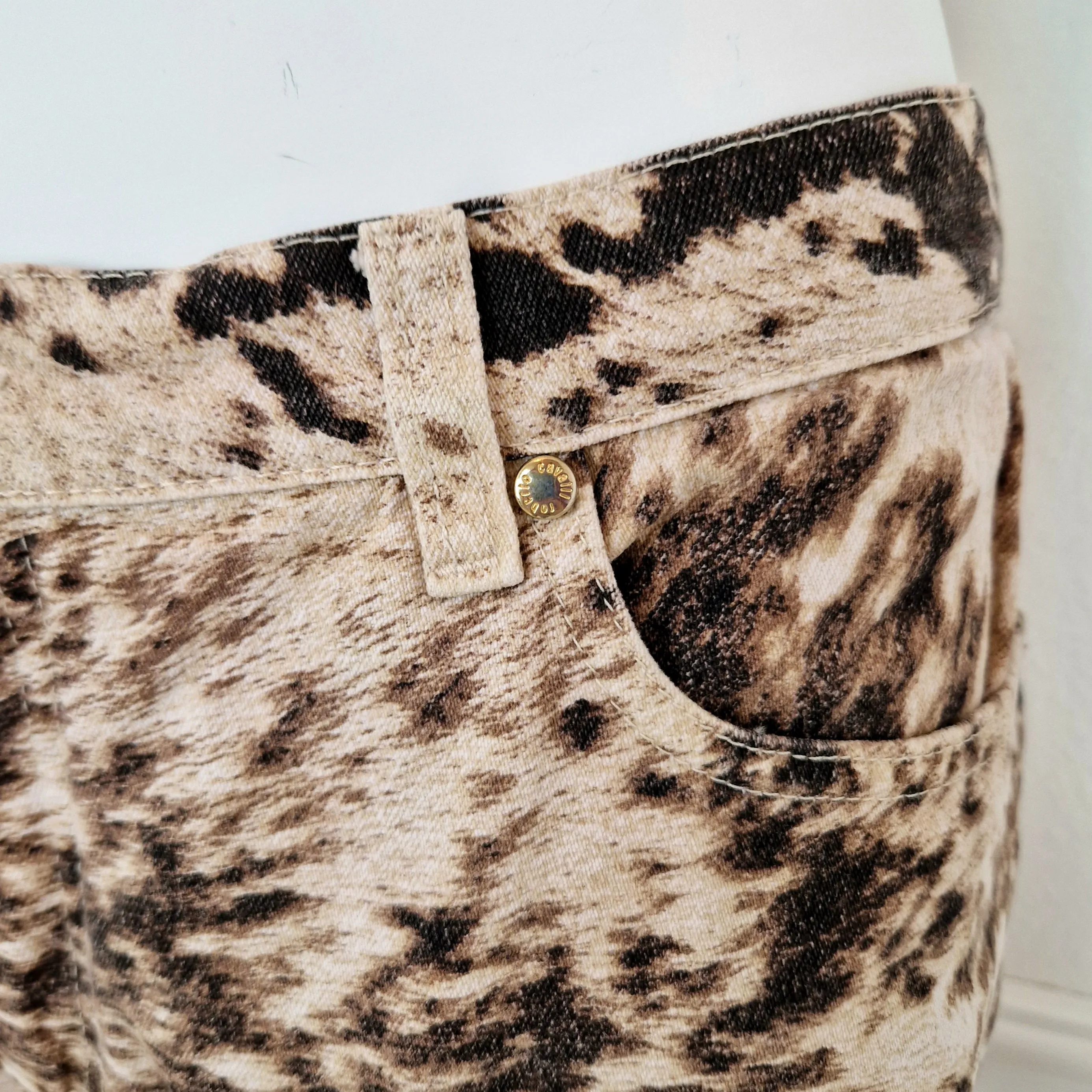 Jeans Roberto Cavalli leopard