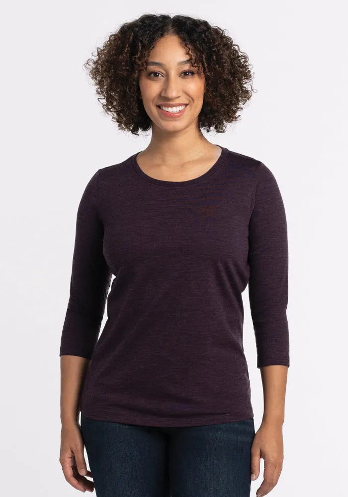 Jenny 3/4 Sleeve Crew Neck