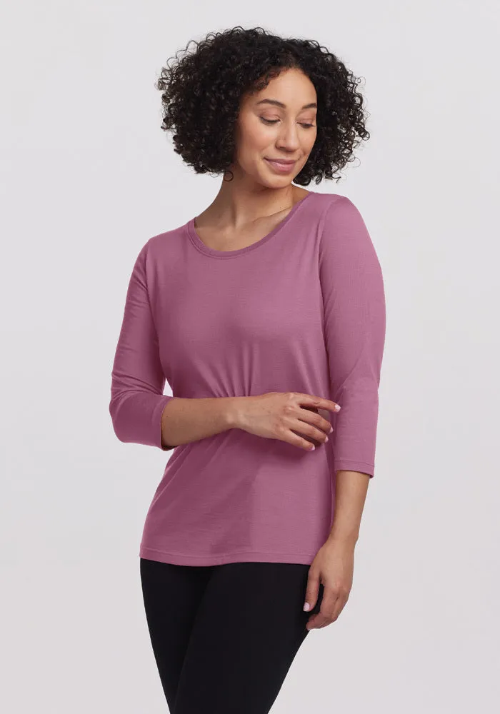 Jenny 3/4 Sleeve Crew Neck