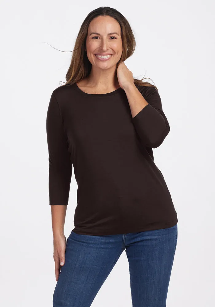 Jenny 3/4 Sleeve Crew Neck