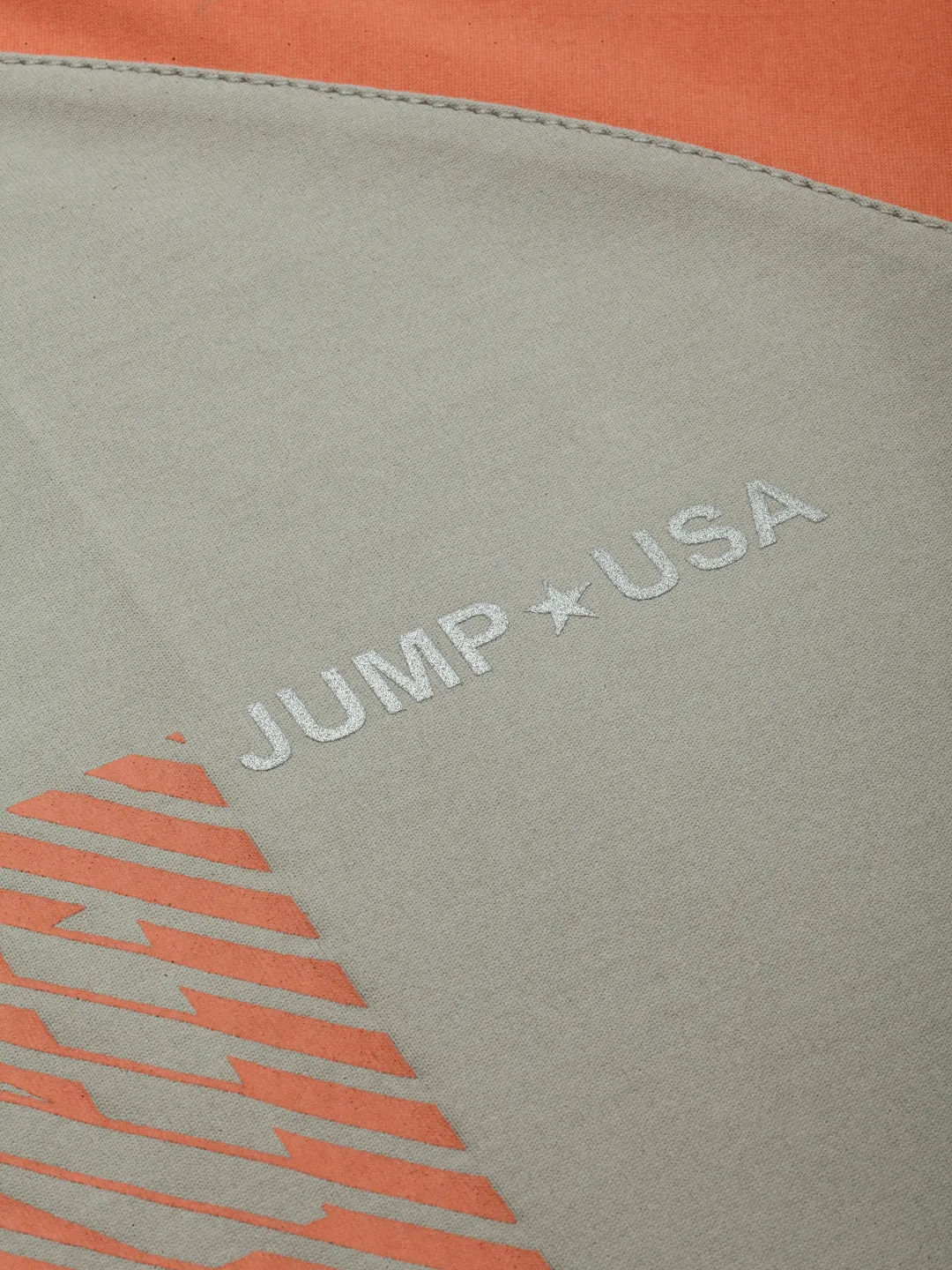 JUMP USA Ultralyte Men Grey & Coral Running Rapid Dry T-Shirt