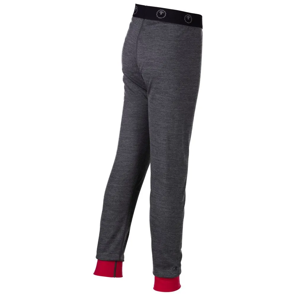 Junior Merino Blend 200 Leggings (Smoke/Fuchsia)