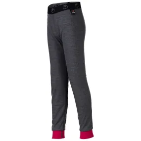 Junior Merino Blend 200 Leggings (Smoke/Fuchsia)