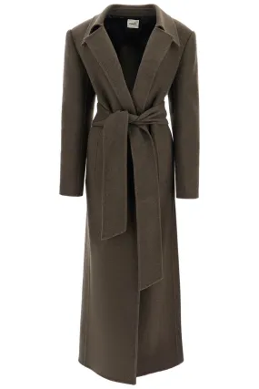 Khaite maxi robe coat 'lea