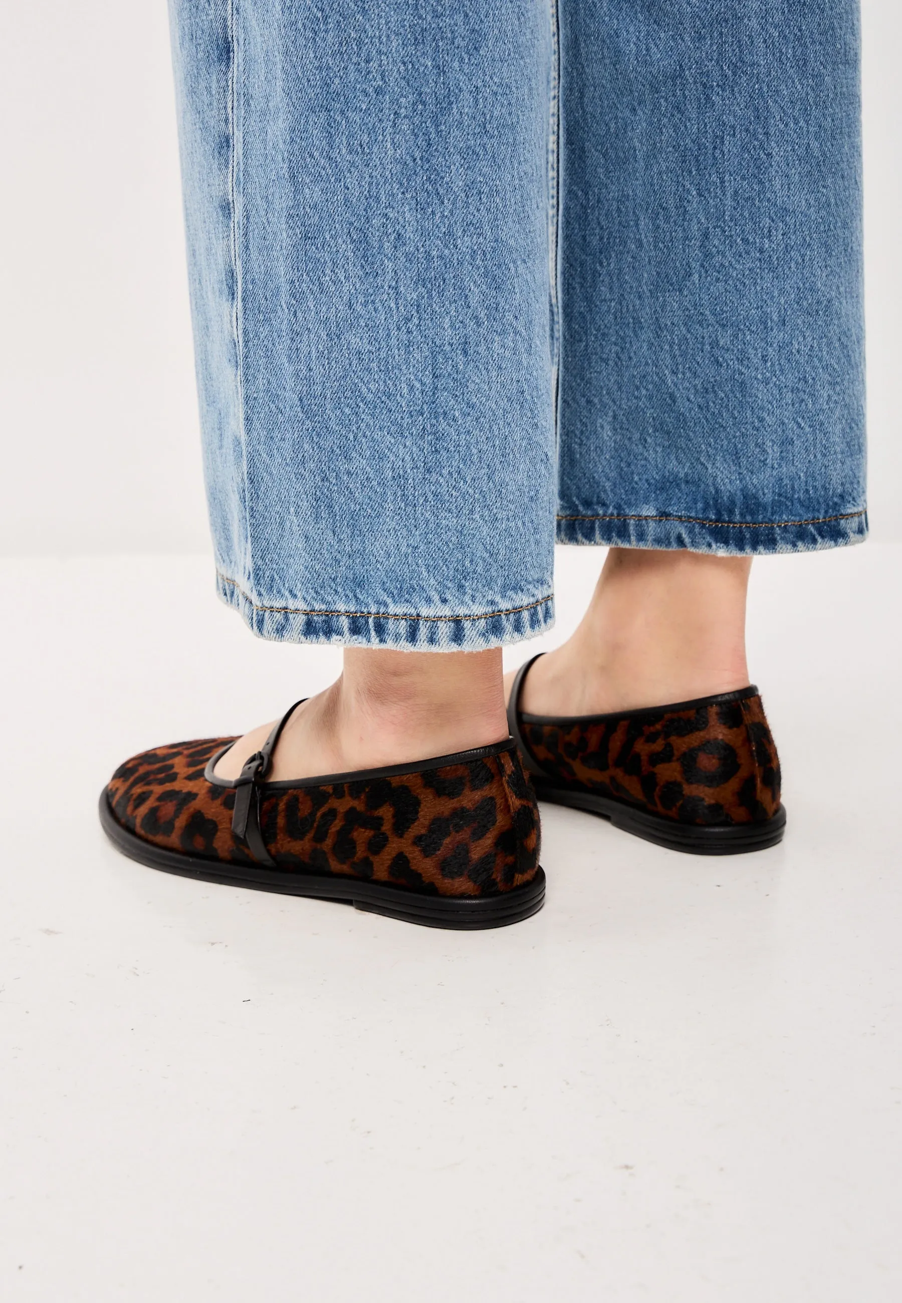 Leather Ballerinas Alba - Leopard