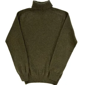 Loden Scottish Lambswool Turtleneck Sweater