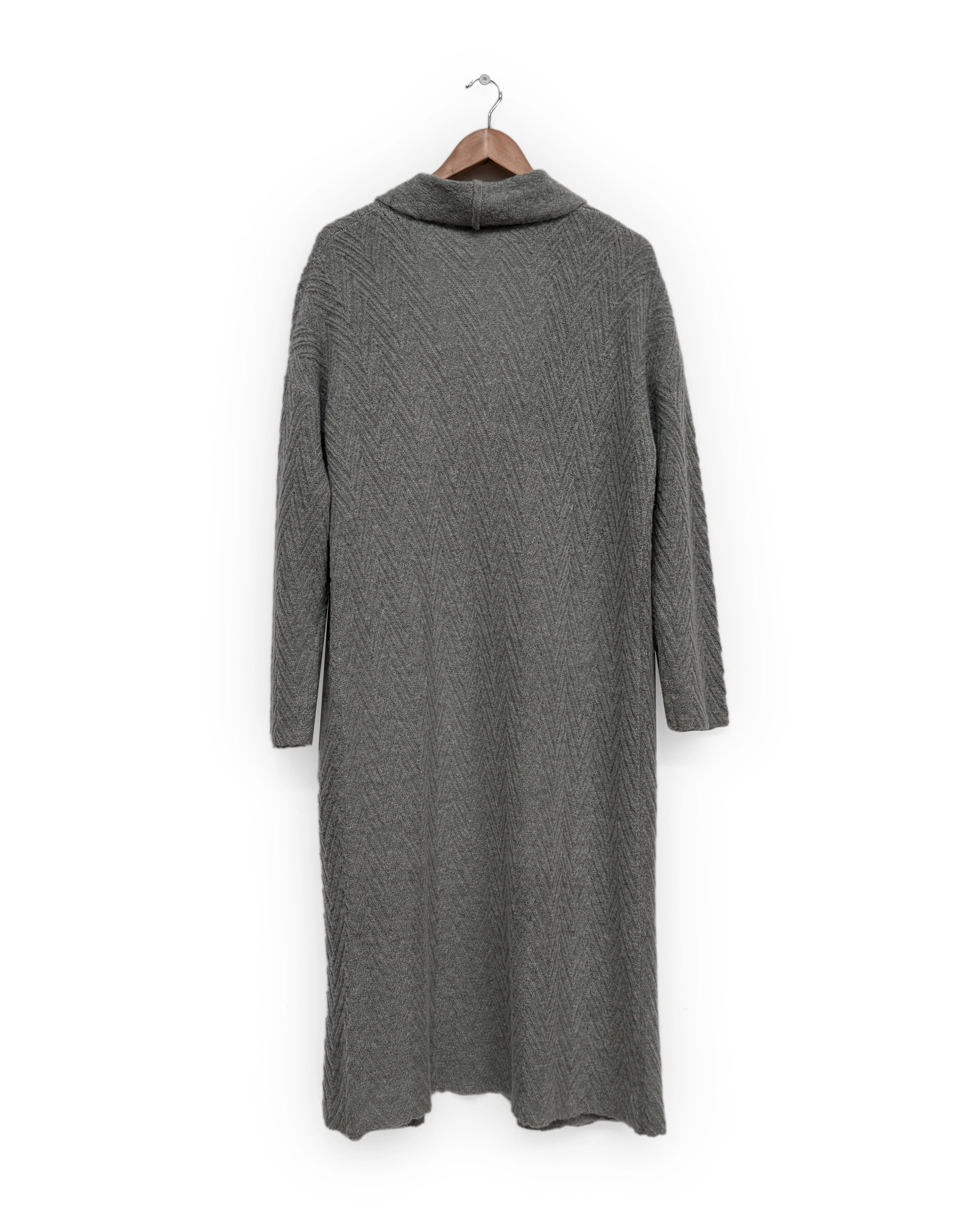 Long Line Cardigan in Grey