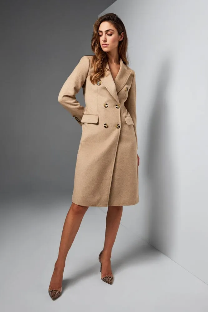 Loren Coat - Lt Camel Wool Cashmere