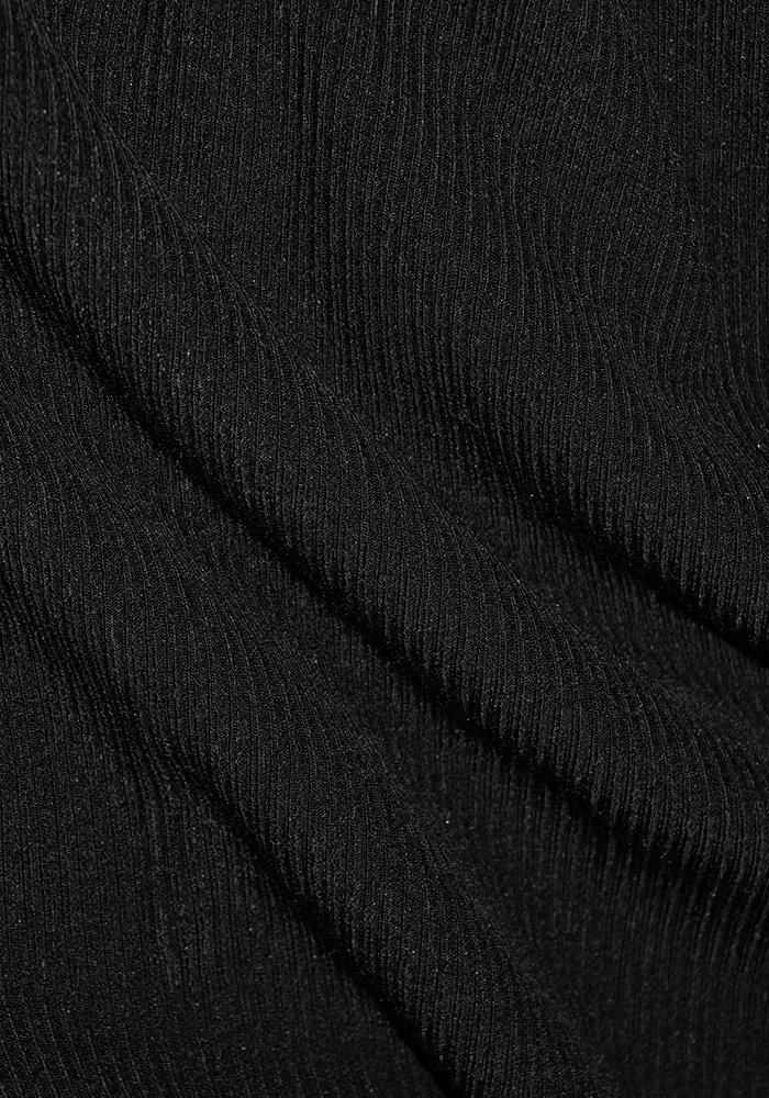 Luca Ribbed Pants - Black