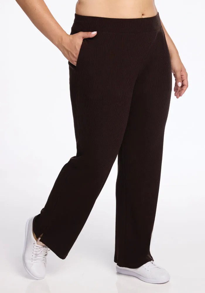 Luca Ribbed Pants - French Roast