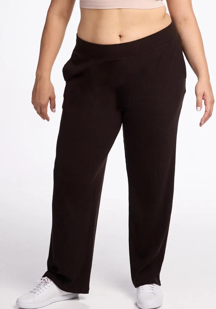 Luca Ribbed Pants - French Roast