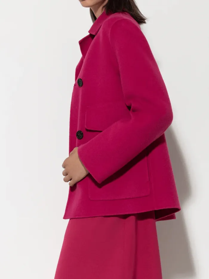 Luisa Cerano Double Face Jacket In Berry Pink 408591 4080 Col 0455