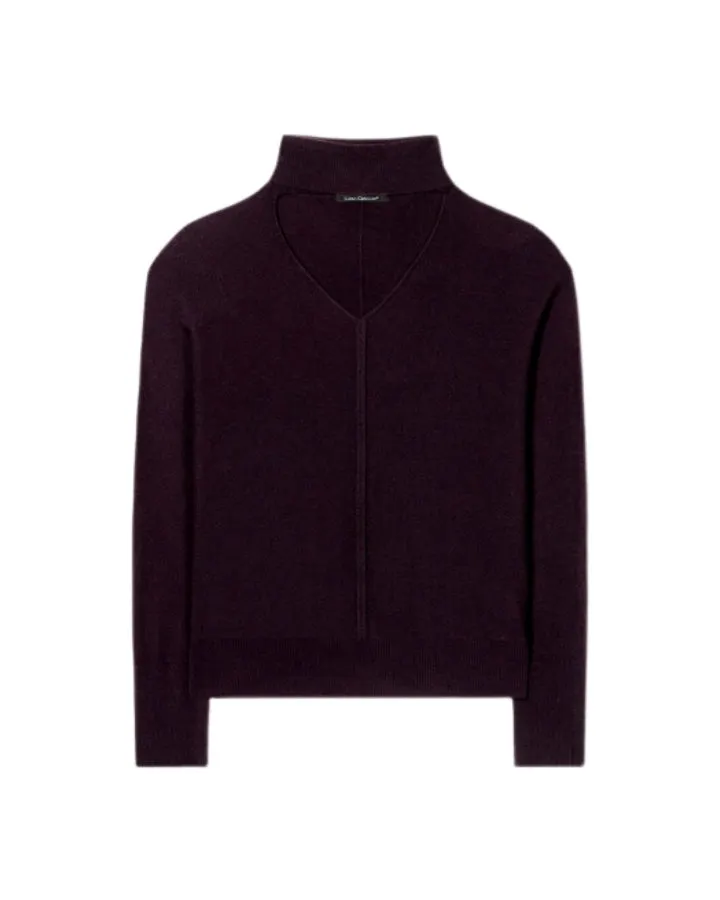 Luisa Cerano Turtleneck Cutout Sweater