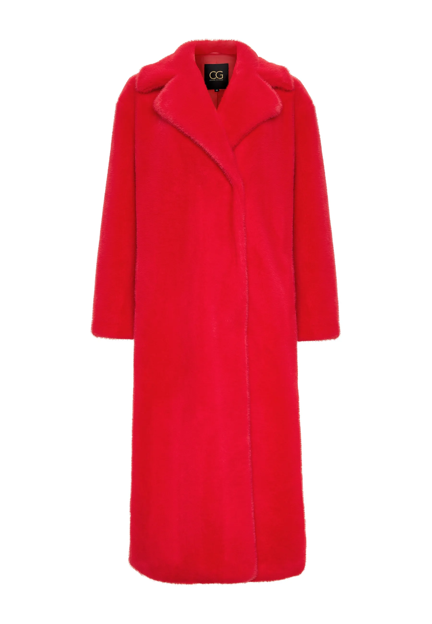 Luxurious Faux Fur Coat Freya - Red