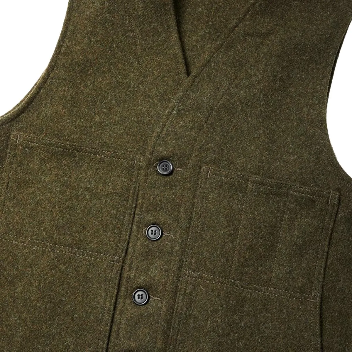 Mackinaw Wool Vest Forest Green