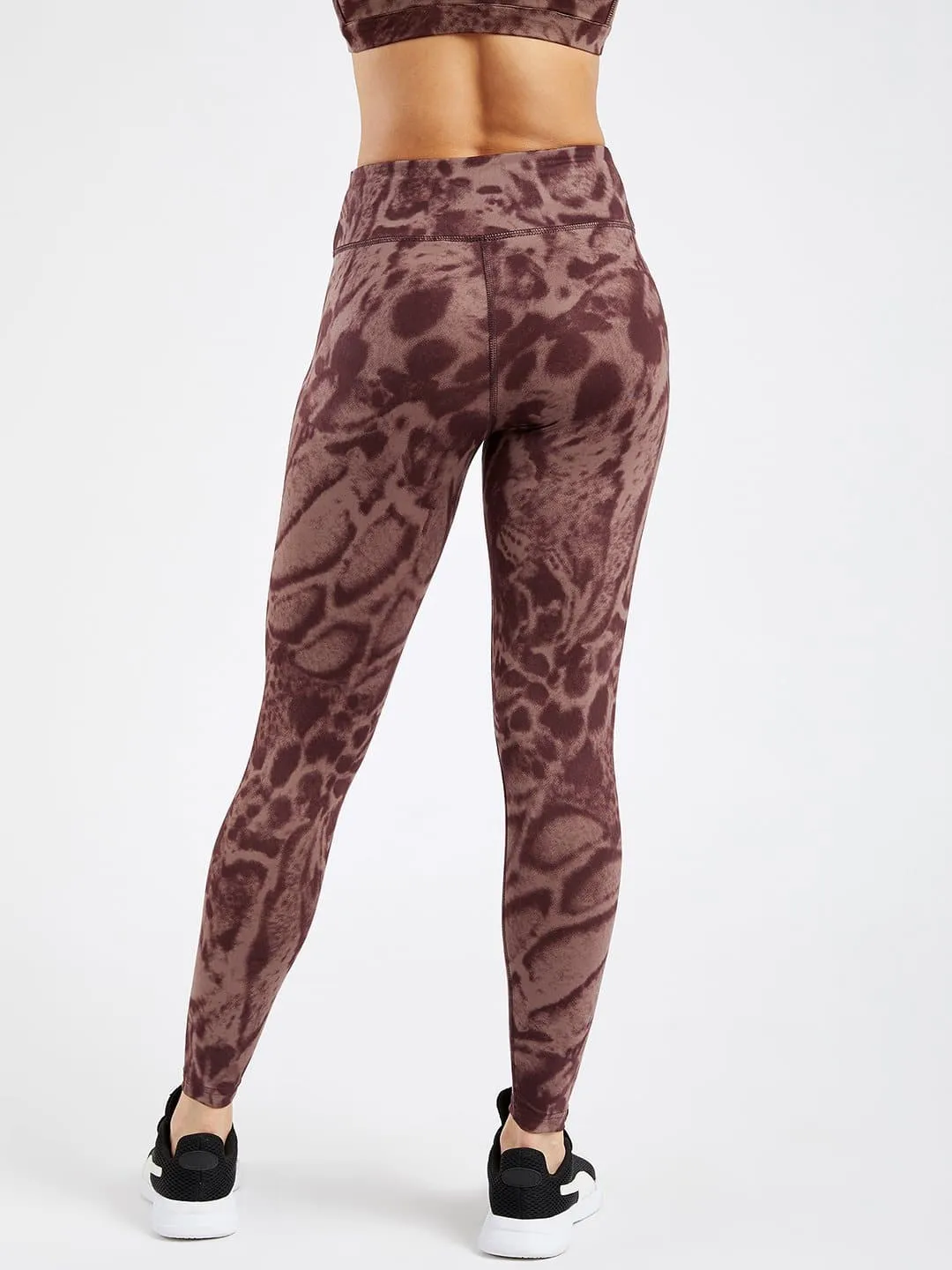 Maxtreme Brunette Printed Full Length Leggings