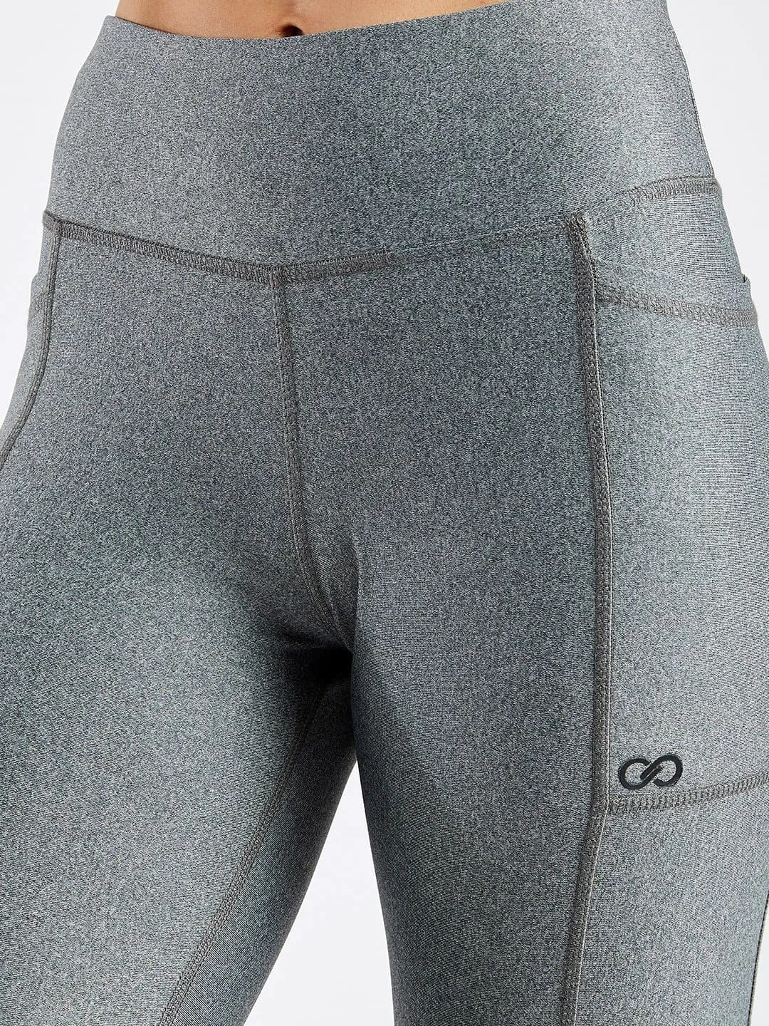 Maxtreme Pace Grey Full Length Pocket Leggings