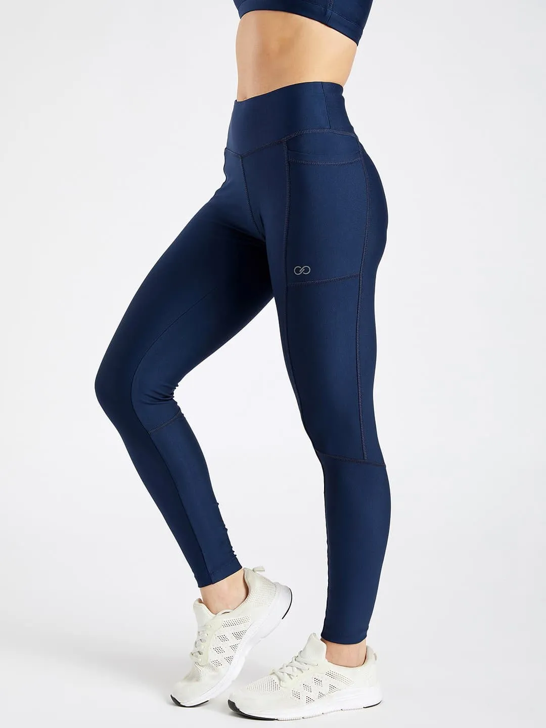 Maxtreme Pace Navy Full Length Pocket Leggings