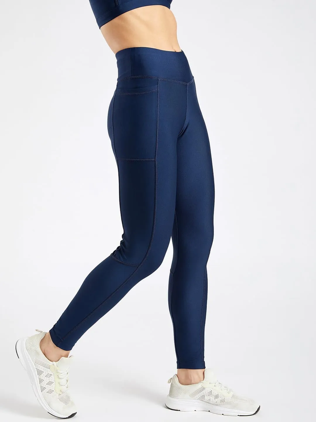 Maxtreme Pace Navy Full Length Pocket Leggings