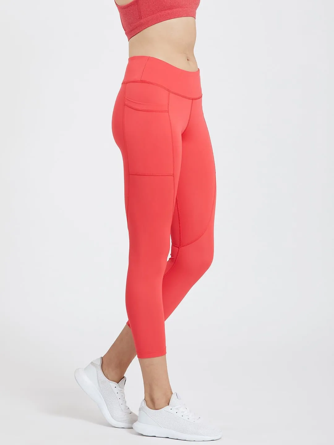 Maxtreme Power me Flame Red Ankle Pocket Leggings