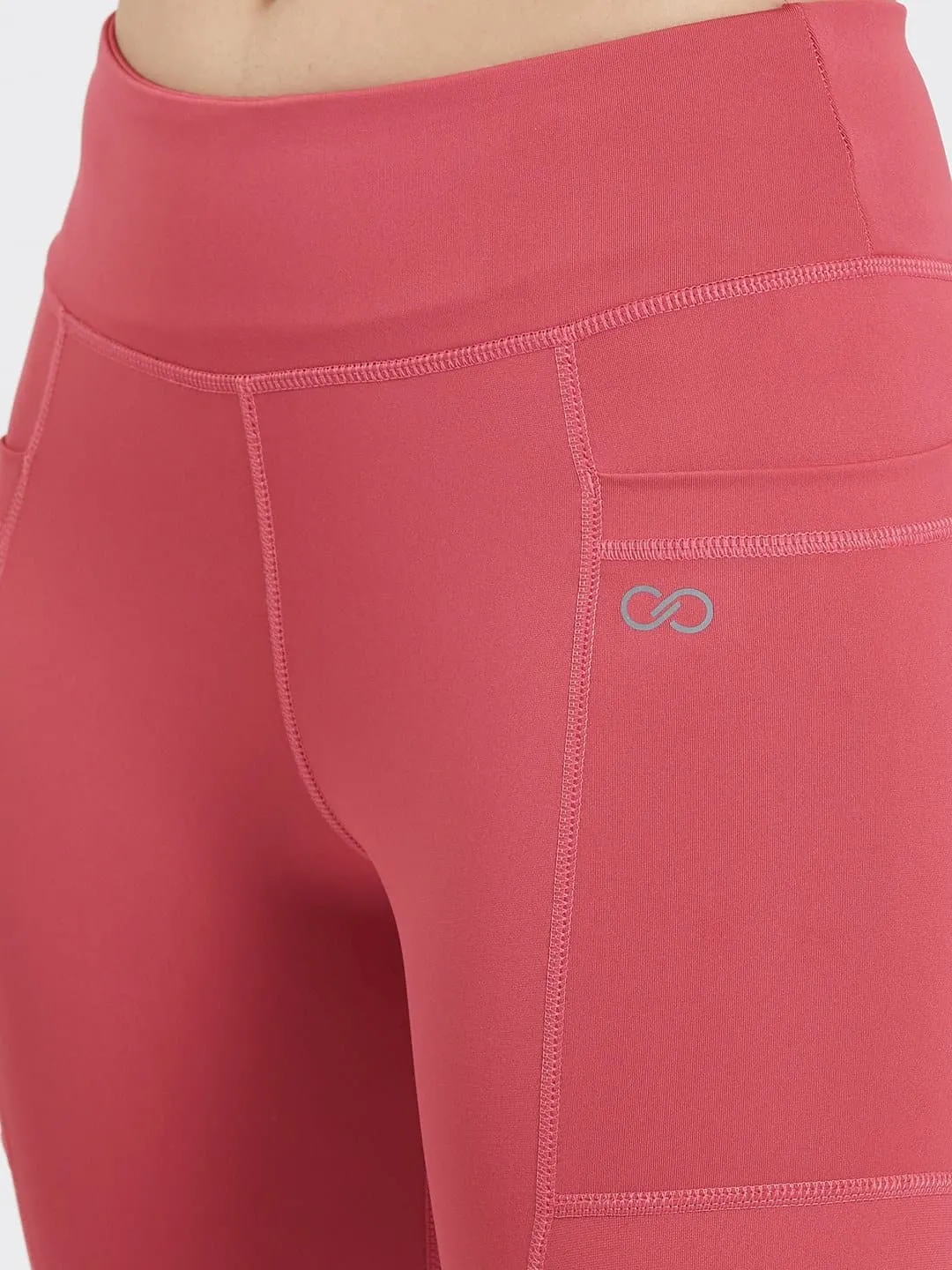 Maxtreme Power me Hippie Pink Pocket Capri Leggings