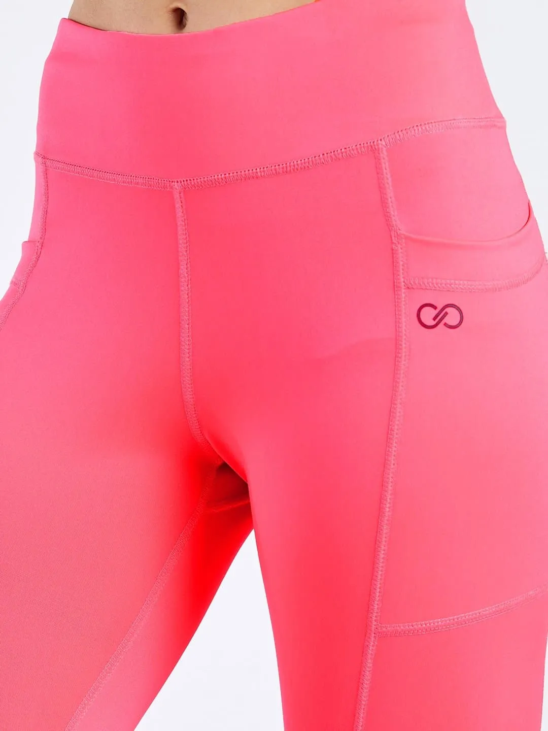 Maxtreme Power Me Hot Pink Pocket Capri Leggings