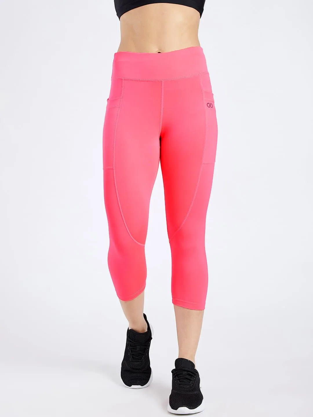 Maxtreme Power Me Hot Pink Pocket Capri Leggings