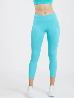 Maxtreme Power me Pacific Blue Ankle Pocket Leggings