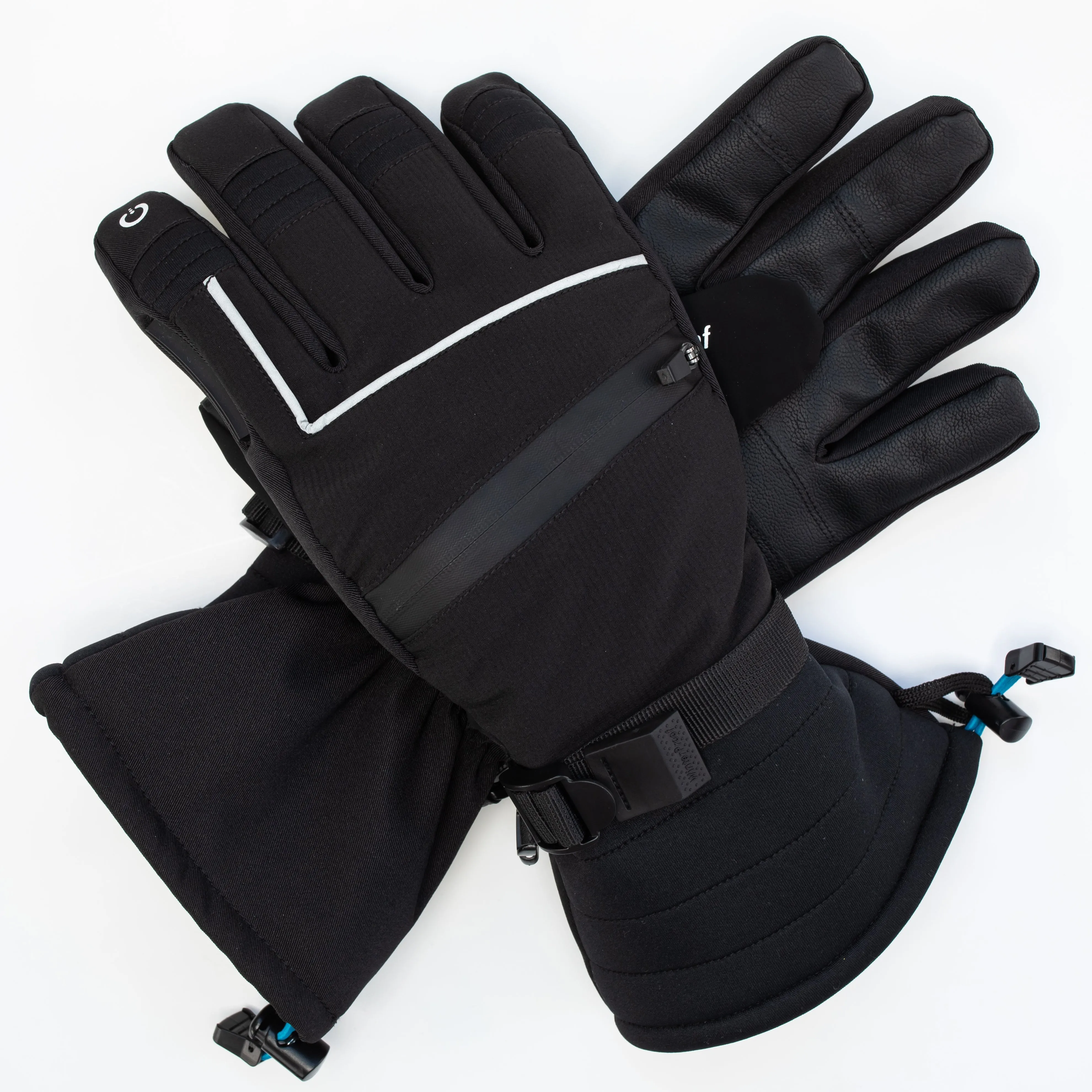 Men's Black Performance Ski Gloves