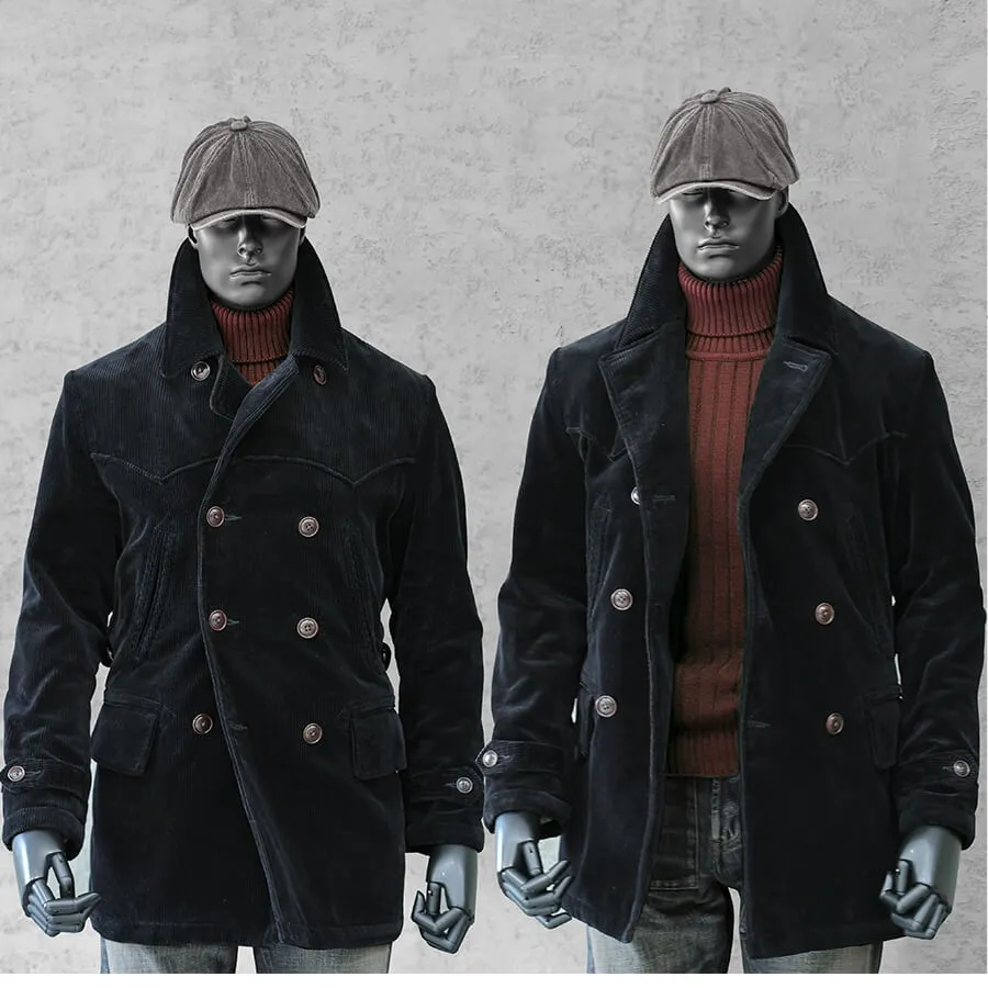 Men's Corduroy Switchyard Coat, Wool Lining