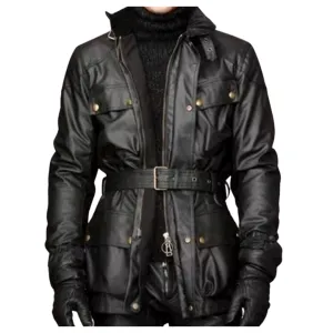 Men's Genuine Sheep Skin Leather Jacket Wool Lining Long Coat Casual And Stylish Durable Biker Leather Jacket