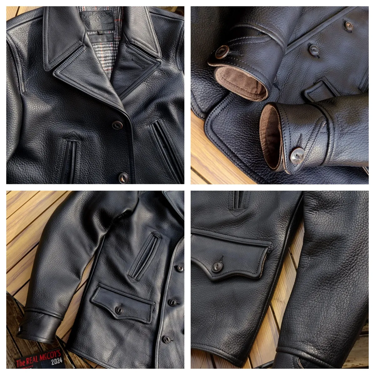 Men's Switchyard Leather Coat Cowhide