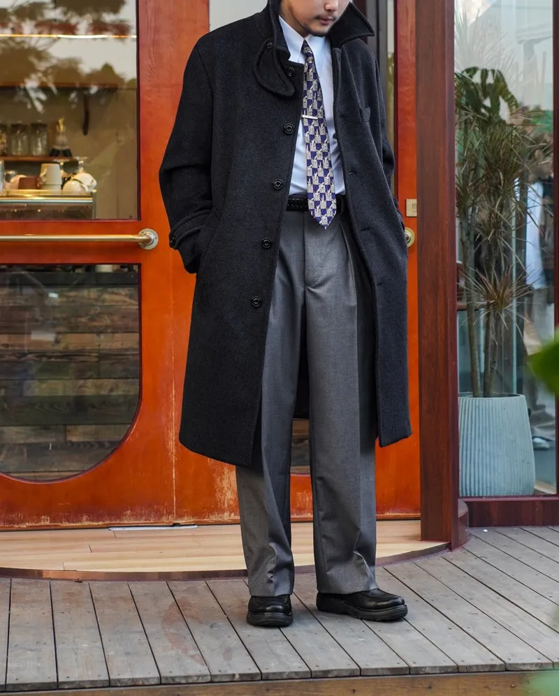 Men's Woolen Balmacaan Coat