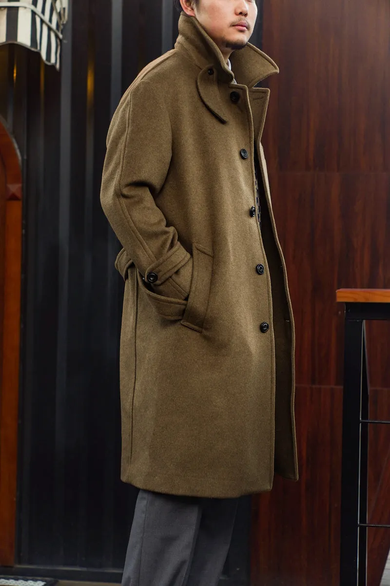 Men's Woolen Balmacaan Coat