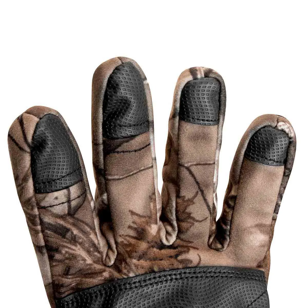 Microfleece Insulated Waterproof Slit Finger Gloves for Men