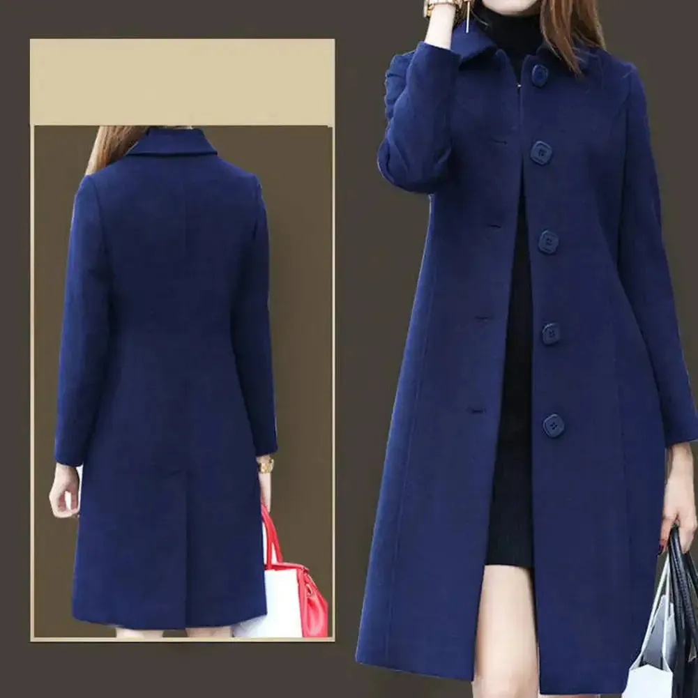 Mid Length Elegant Warm Winter Coat