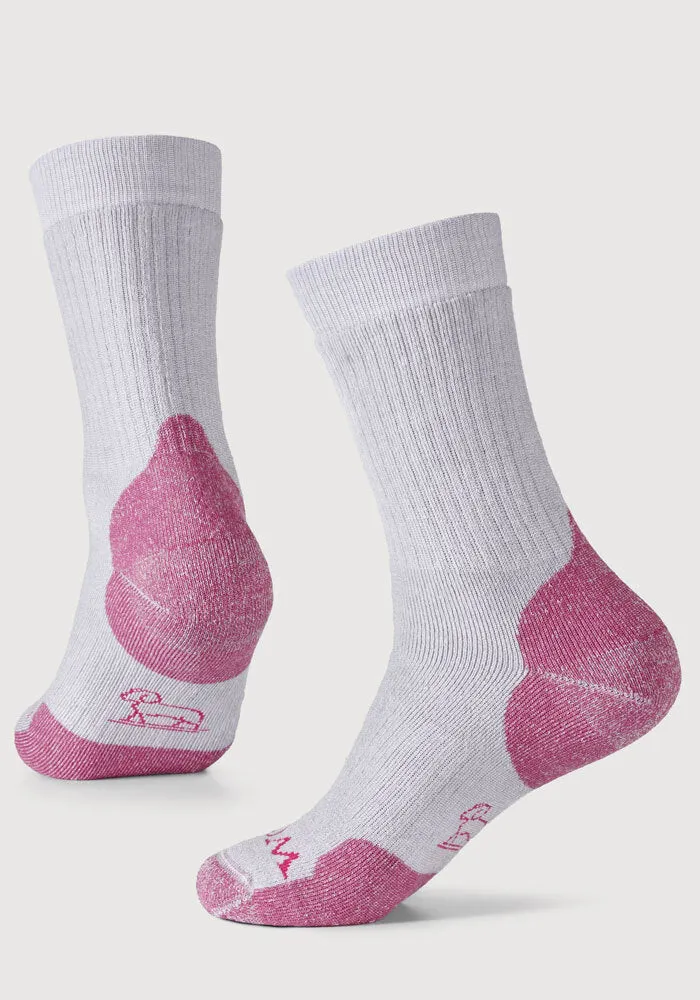 Milo Full Cushion Cold Weather Socks - Pebble Pink