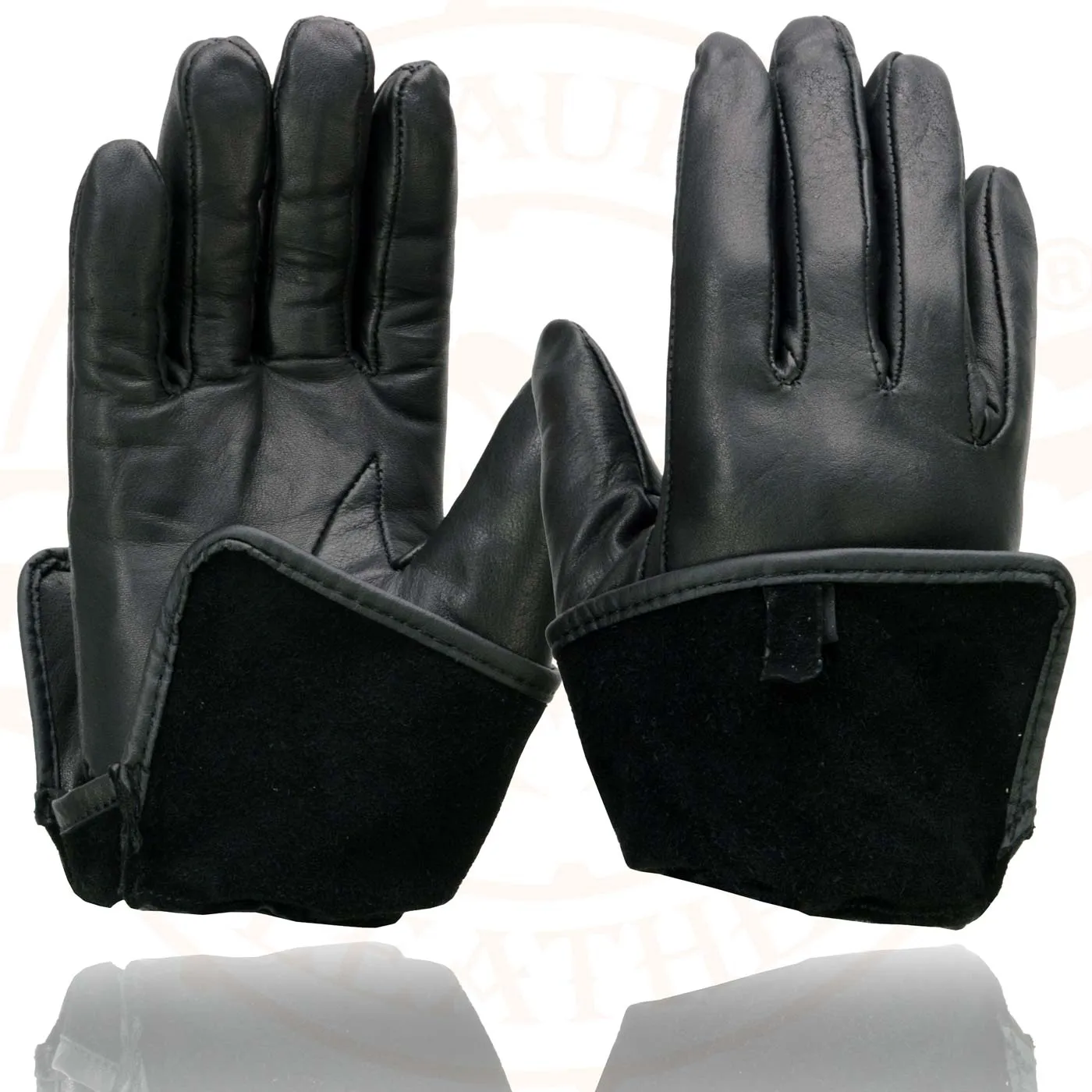 Milwaukee Leather MG7725 Women's Black Leather Gauntlet Motorcycle