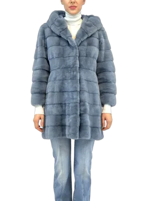 Mink Coat with Hood