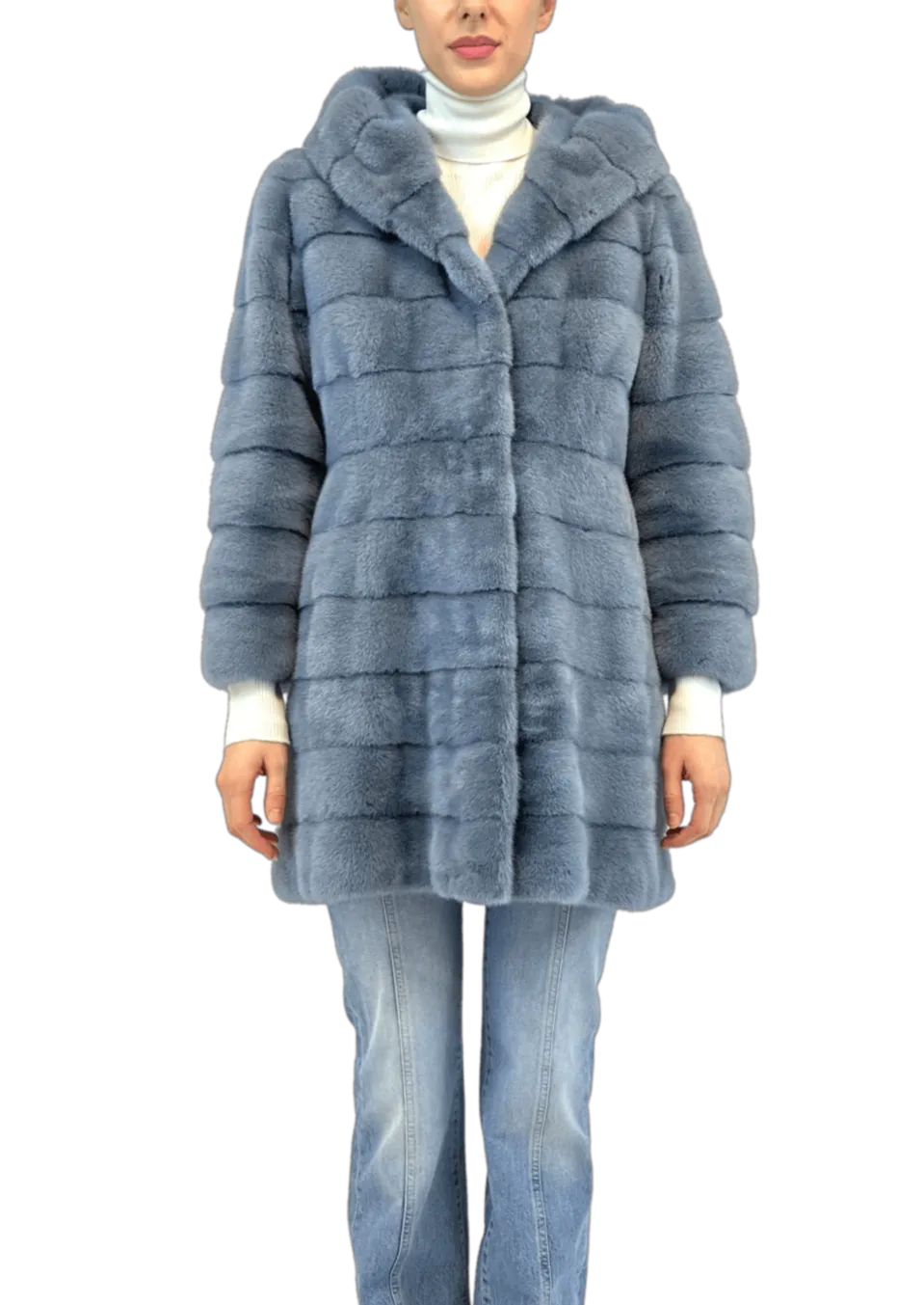 Mink Coat with Hood