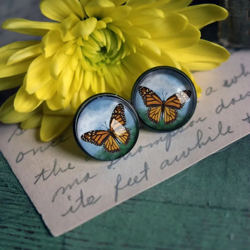 Monarch Stud Earrings