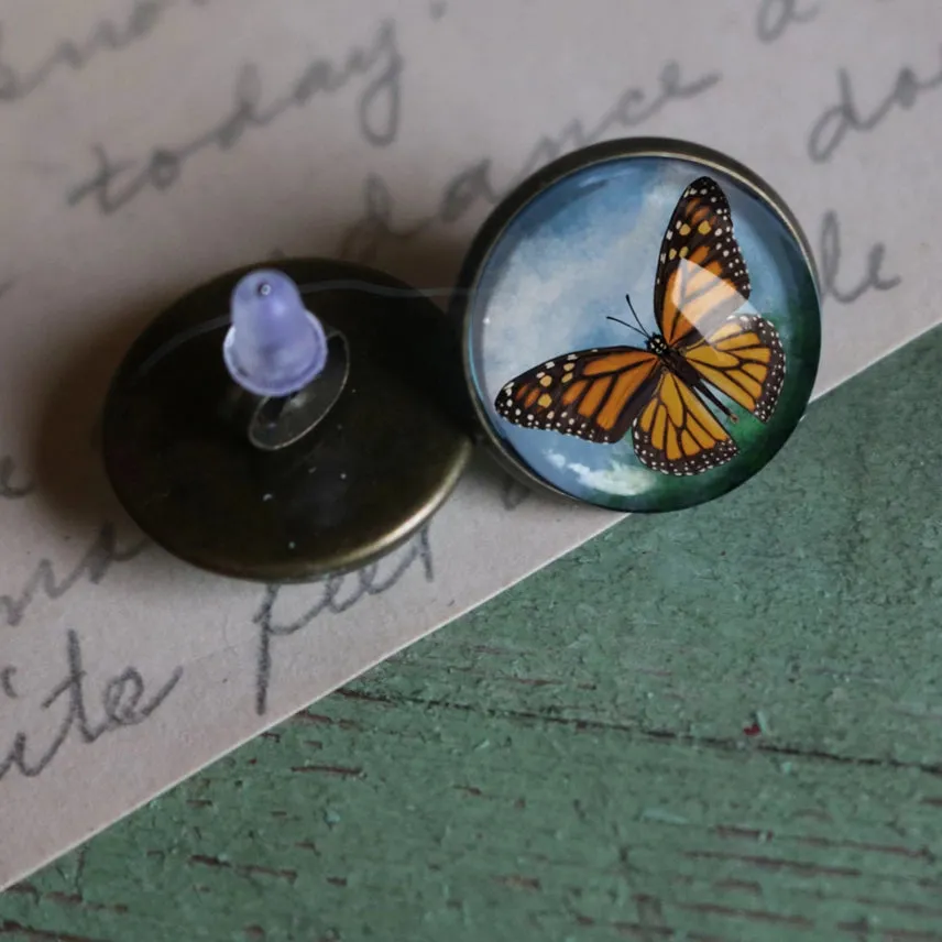 Monarch Stud Earrings