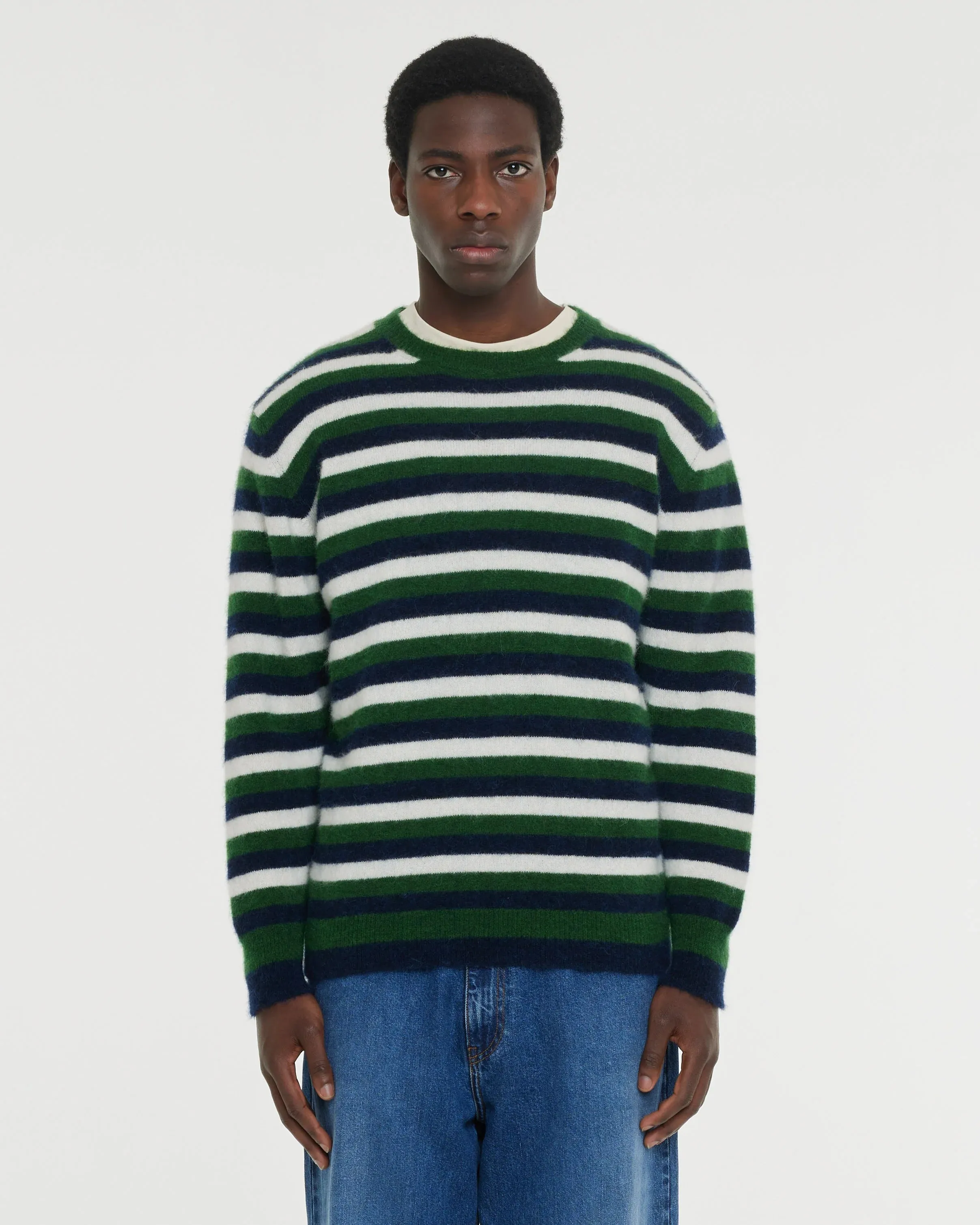 National Park Striped Sweater - Green