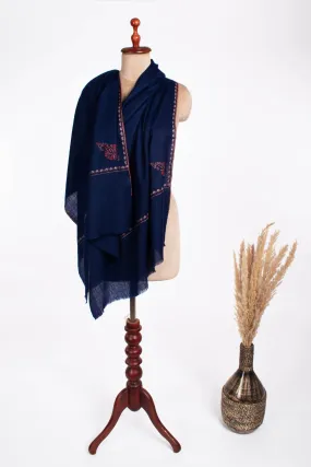 Navy Blue Lightweight Cashmere Scarf - JONESBORO