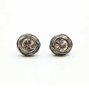 Nest Earrings - Silver