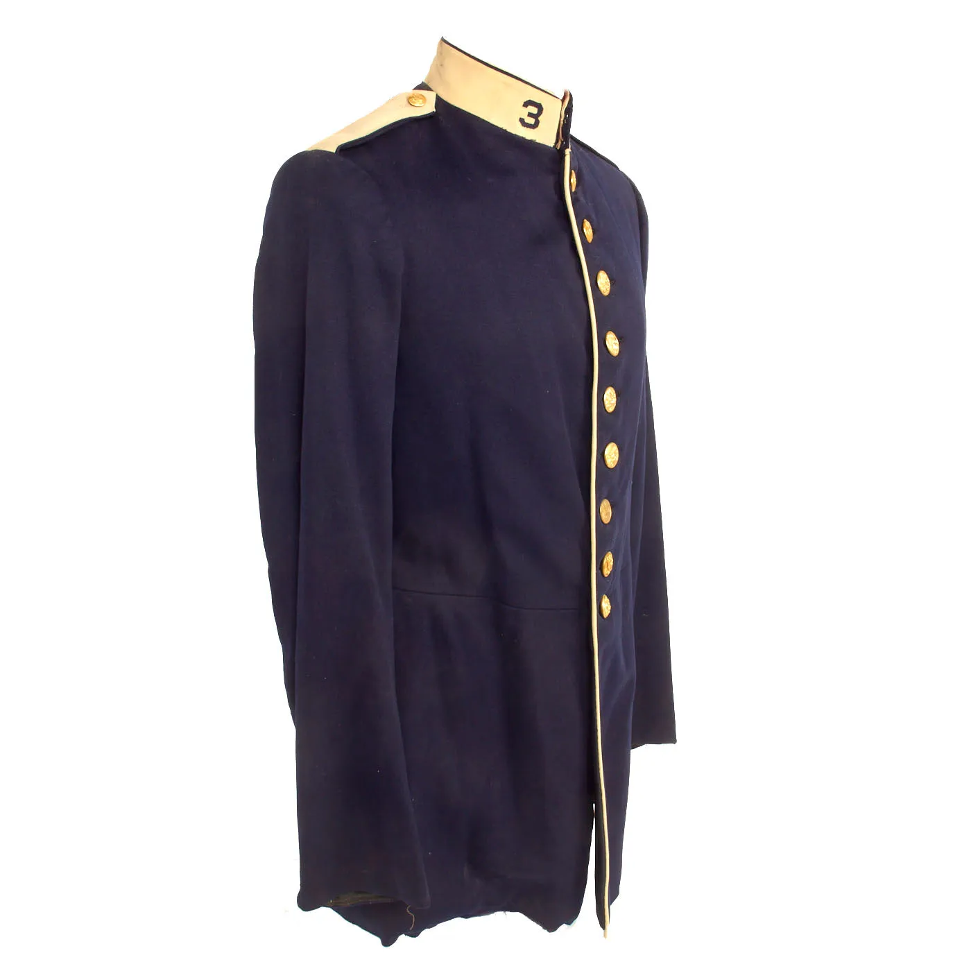 Original U.S. Spanish American War 3rd Infantry Regiment New York Volunteers Model 1885 Dress Coat